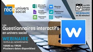 Des questionnaires interactifs avec Wooclap [upl. by Annovad534]