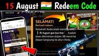 FREE FIRE REDEEM CODE 15 AUGUST 2024  HOW TO USE REDEEM CODE IN FREE FIRE  HOW TO REDEEM AUG TODAY [upl. by Ahsait]