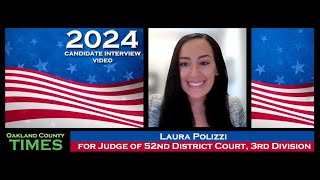 Candidate Interview Laura Polizzi for 52nd District Court 3rd Division Judge [upl. by Ludwigg]