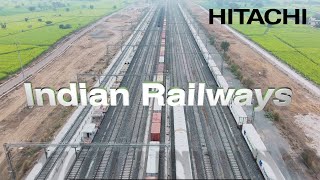 On Track to New India Revolutionizing Freight amp Passenger Transport with Freight Corridor  Hitachi [upl. by Nothgierc953]