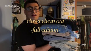 closet clean out fall edition [upl. by Ahtanamas]