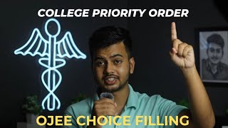 CHOICE FILLING PRIORITY IN OJEE NEET COUNSELING [upl. by Neffets]