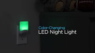 57086 Enbrighten ColorChanging LED Night Light  Overview [upl. by Sifan]