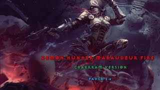 Diablo 3 Reaper of Souls  ► Build Maraudeur CK Fire Demon Hunter patch 24 VOD [upl. by Maurizia]