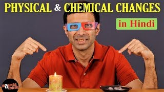 Physical and Chemical Changes in Hindi [upl. by Nylarej]