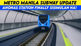 Metro Manila Subway Anonas Station Finally Sisimulan na [upl. by Olifoet]