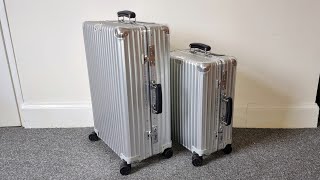 Unboxing Rimowa classic checkin M and Rimowa classic cabin luggage [upl. by Aimo]