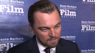 2014 SBIFF  Cinema Vanguard Award Leonardo DiCaprio Interview [upl. by Cowey]