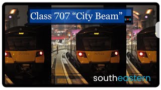 UK National Railway  Southeastern Railway  Siemens Class 707 “City Beam” Consist [upl. by Kreg612]