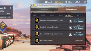 Season 10 Week 7 Missions Explained PUBG Mobile  week 7 rp missions pubg Season 10  XMan Gameing [upl. by Nawyt904]