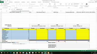 Nutzwertanalyse in Excel erstellen SVerweis WVerweis Max WennFunktion  Angebotsvergleich [upl. by Eadwina842]