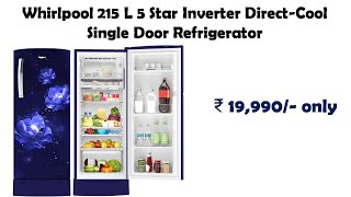 Whirlpool 215 L 5 Star Inverter DirectCool Single Door Refrigerator reviews [upl. by Anjela423]