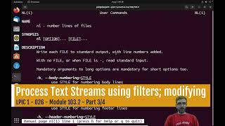 026  Modifying text stream using GNU TextUtil commands nl sed tr paste sort amp uniq [upl. by Alwyn504]