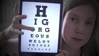 ASMR Eye examination RPsoft spoken [upl. by Azial]