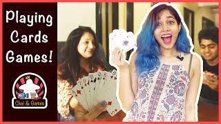 Top 5 Playing Cards Games HINDI  Family amp Solo Playing Cards Games  How to Play Chai And Games [upl. by Aracaj]