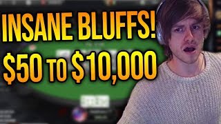 This Is How You Bluff At Micro Stakes Bankroll Challenge Day 13 [upl. by Aiyt457]