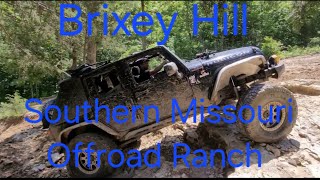 Four Door Jeep Wrangler crawling Brixey Hill at the Southern Missouri Offroad Ranch [upl. by Oliva]