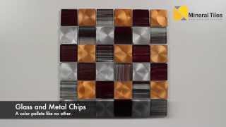 Aluminum Glass Tile Copper Blend 2x2  200KER1825 [upl. by Abigail]