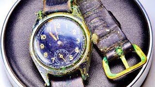 Restoring a vintage 1940s Oris watch Barn Find  nickel plating [upl. by Narih]