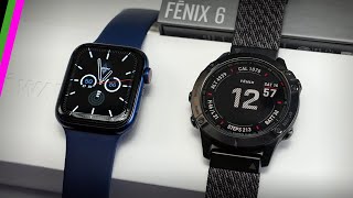 Garmin Fenix 6 vs Apple Watch Series 6  An Unfair Comparison [upl. by Taima472]