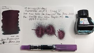 30inks30days September 2023 Day 1  San Francisco Pen Show 2023 [upl. by Oderfla72]