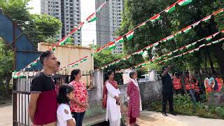 Dr sathyalakshmi singing on the occasion of 77th Independence Day celebrations Doyens colony Hyd [upl. by Gelhar]