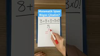 İşlem Bilgisi⁉️keşfet matematika math maths lgs yks ayt matematik shorts kesfet dgs [upl. by Rosalinda283]