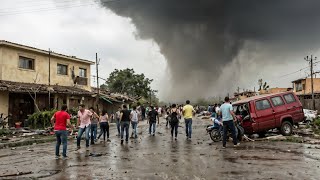 Tornado Shocks Mexico Strong Winds Topple Trees and Houses in Toluca [upl. by Eityak]