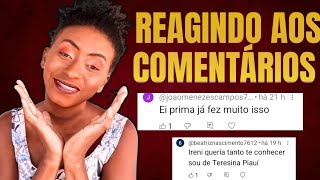 REAGINDO AOS COMENTÁRIOS peça o seu alô [upl. by Alta]