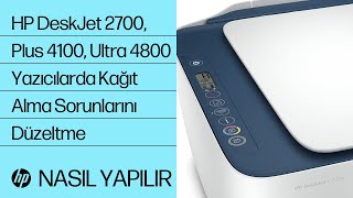 HP DeskJet 2700 Plus 4100 Yazıcıda Kağıt Alma Sorunlarını Giderme  HP Yazıcılar  HP Support [upl. by Figge]