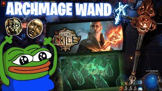 CRAFTING A WAND FOR MY ICE NOVA ARCHMAGE HIEROPHANT Path of Exile 325 Settlers [upl. by Sanjiv]