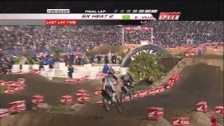 GoPro James Stewart 14th to 1st  2014 Monster Energy Supercross Toronto [upl. by Sigvard]