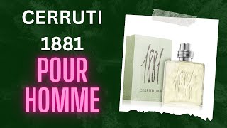 Cerruti 1881 pour homme fragrance review [upl. by Pontone]