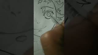 Tanjiro😲 Unique sketch  artdrawing anime tanjiro sketch [upl. by Gaughan]