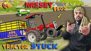 Massey Ferguson 9500 FAS Gyea  Kartar Harvester  Dhaliwal Gaming [upl. by Anilejna]