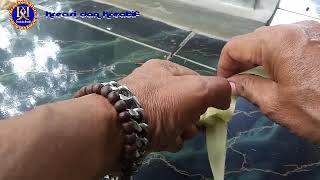 Cara Membuat Kerajinan Udang dari Janur Kelapa [upl. by Dannon734]