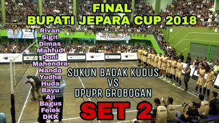 SET 2  Smash Keras Sigit Ardiansyah Memakan Korban Menit 643  FINAL BUPATI JEPARA CUP 2018 [upl. by Notnil]