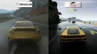 DriveClub vs Forza Horizon 2  Rain Weather Gamescom 2014 Comparison [upl. by Bianchi877]