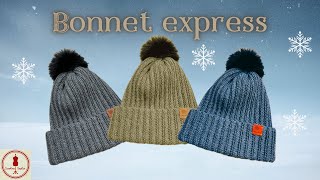 🤩🧶🎁 ⏱ BONNET crochet quotexpressquot👇 Bébé Enfant Femme Homme [upl. by Akihdar]