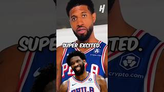 PG is ready to rock with Embiid 🔥🫡 [upl. by Aidahs]