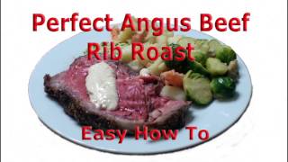 Perfectly cooked Prime Angus Beef Rib Roast [upl. by Martinsen]