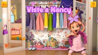 Fancy Nancy Clancy Viste a Nancy Ayuda a vestirse bien Fancy  Disney Junior [upl. by Broeker]