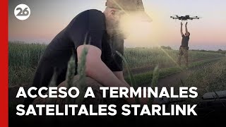 Los soldados rusos muestran que utilizaron el sistema STARLINK de Elon Musk [upl. by Anawat532]