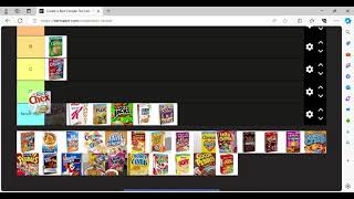 Cereal tier list [upl. by Irrac]