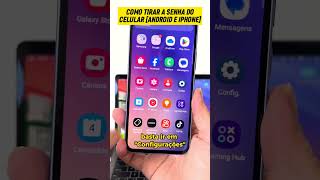 Como tirar a senha do celular Android e iPhone 🔓 [upl. by Dorree]