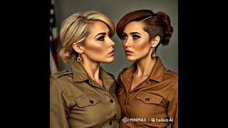 1960s Two Female Soldiers Share a Kiss A Historic Moment kiss love [upl. by Ahsiatal569]