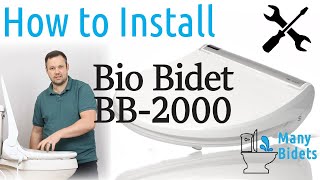 How to Install the Bio Bidet BB2000 toilet seat [upl. by Elinnet432]