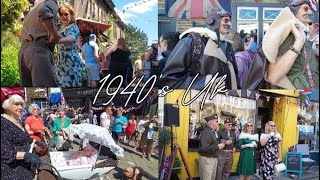 Haworth 1940s Weekend Bronte Village Haworth Keighley West Yorkshire UK 영국 하워스 브론테마을 1940년대 영국 [upl. by Euhc]