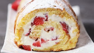 Strawberry Cheesecake French Toast Roll [upl. by Peckham]