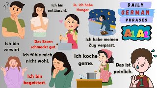 Daily German Phrases for absolute beginners  Learn German in 30 Days [upl. by Wehrle]